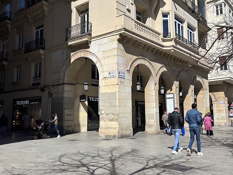 Calle Cádiz de Zaragoza