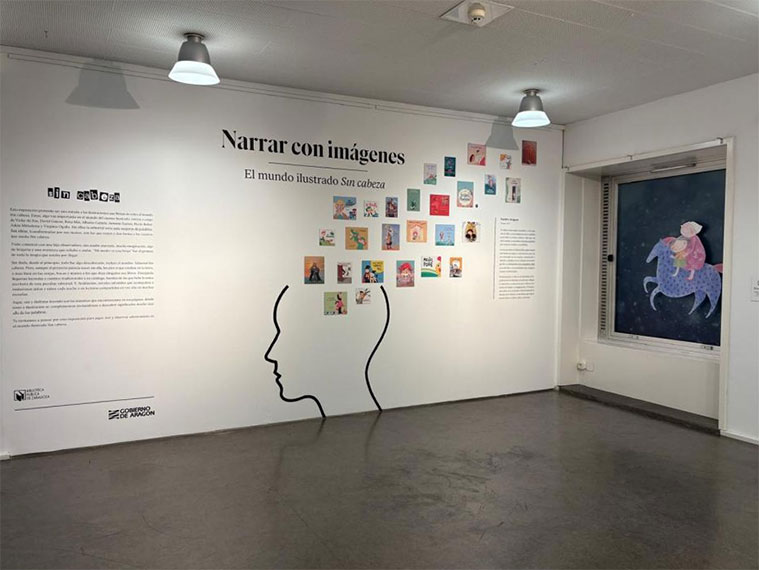 Exposición 'Narrar con imágenes. El mundo ilustrado Sin cabeza' en la Biblioteca Pública de Zaragoza