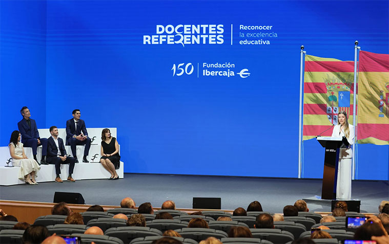 La infanta Sofía preside la I edición de ‘Docentes Referentes’ de Fundación Ibercaja
