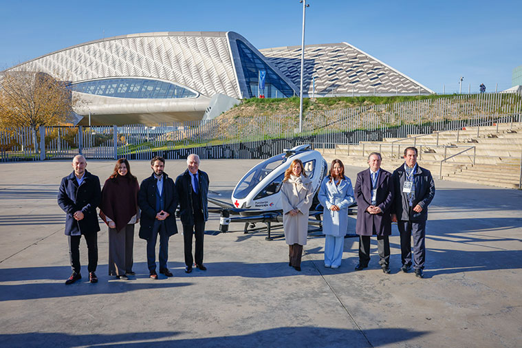 Proyecto U-SAVE valida en Zaragoza un sistema aéreo de emergencia con aeronaves eVTOL Fundación Ibercaja