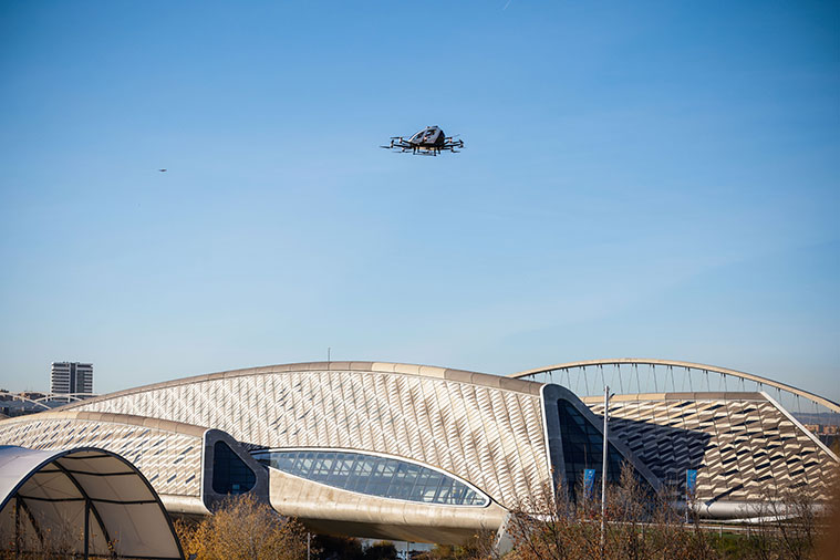 Proyecto U-SAVE valida en Zaragoza un sistema aéreo de emergencia con aeronaves eVTOL