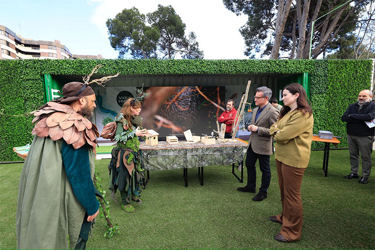 Exposición inmersiva "Vive el Huerva" en el Parque Grande