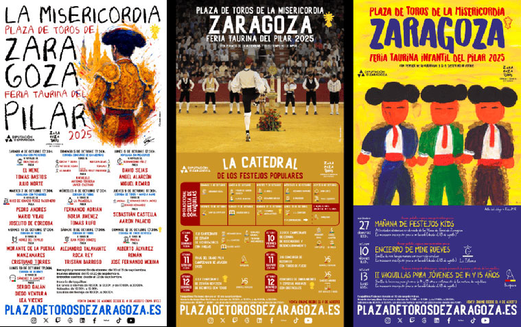 Programación de la Feria Taurina del Pilar 2025