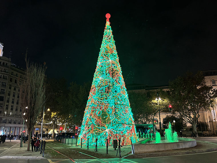 Árbol de Navidad de Zaragoza 2025