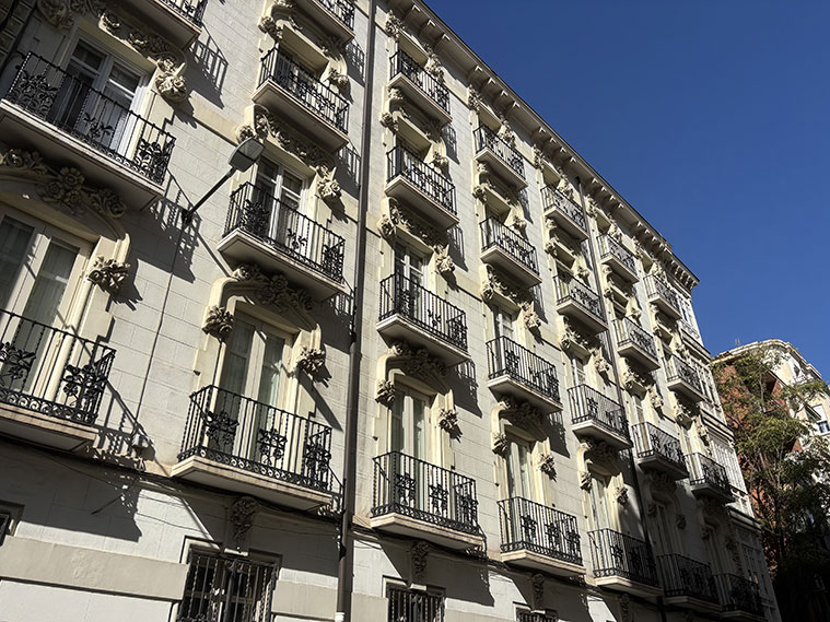 Casa Corsini vista desde la Calle La Paz