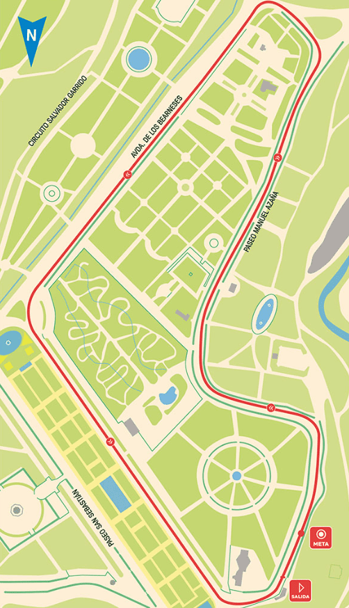 circuito de 1.500 metros