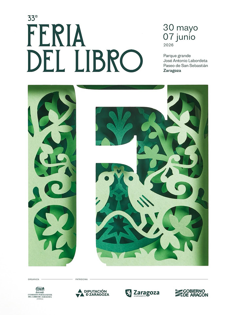 cartel de la Feria del Libro de Zaragoza 2026