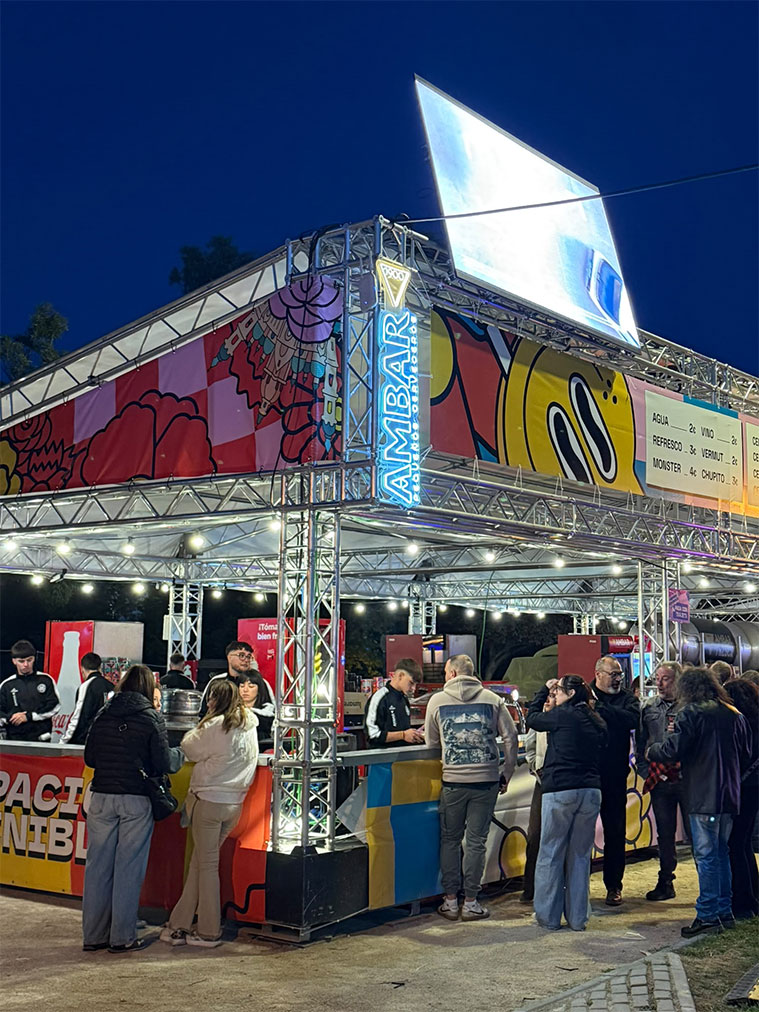 Barra en las Food Trucks Fiestas del Pilar